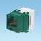Panduit 1-PORT MOD JACK 110 8W8P UTP, T568A/B CAT6 NET KEY, GREEN ROHS NK688MGR - alternate 2